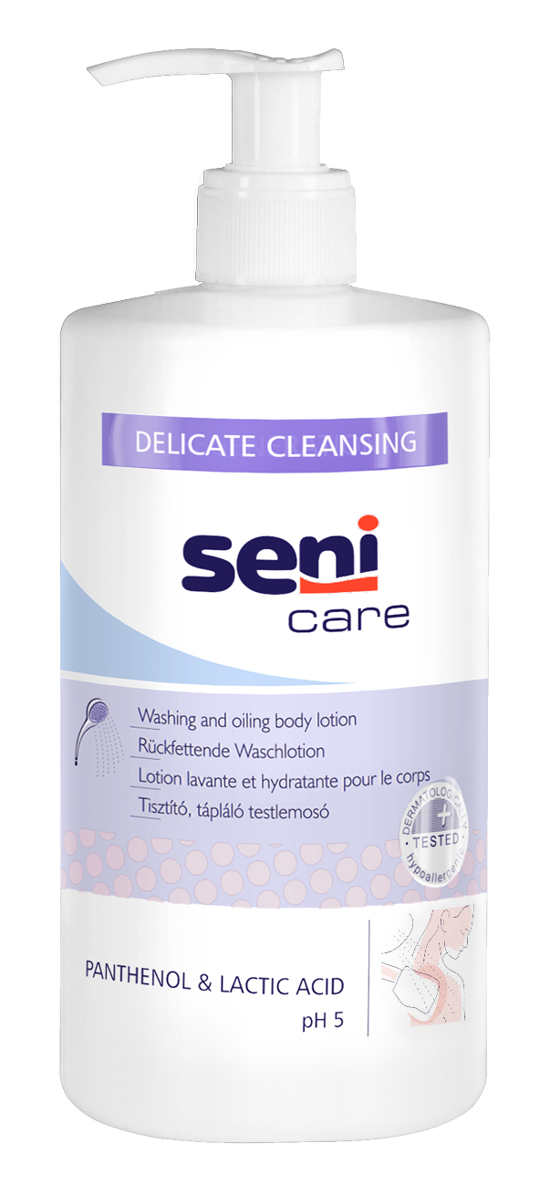 SENI CARE Reinigende und rückfettende Waschlotion 500 ml